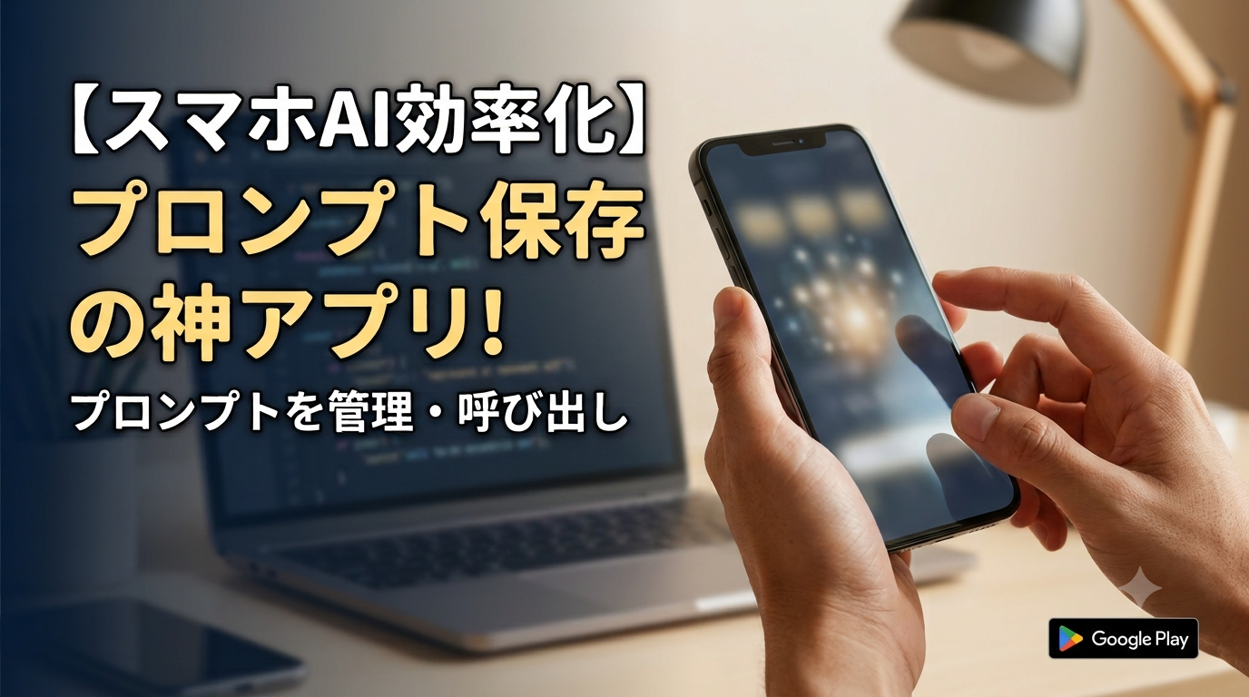 プロンプトの管理・コピペがスマホだと面倒だと思ったら